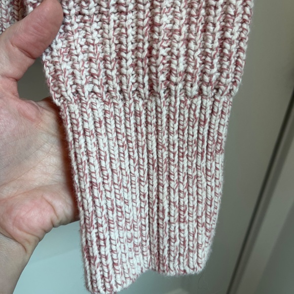 Banana Republic Cream and Rose Marled Knit Sweater M - Picture 5 of 7